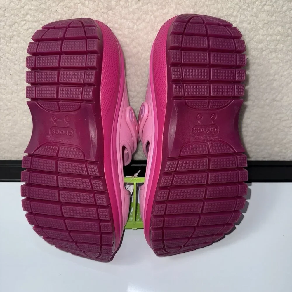 Crocs Mega Crush Women’s Size 9 Platform Sandal Bubble Pink Matte 210884-6WZ NEW - Picture 7 of 8